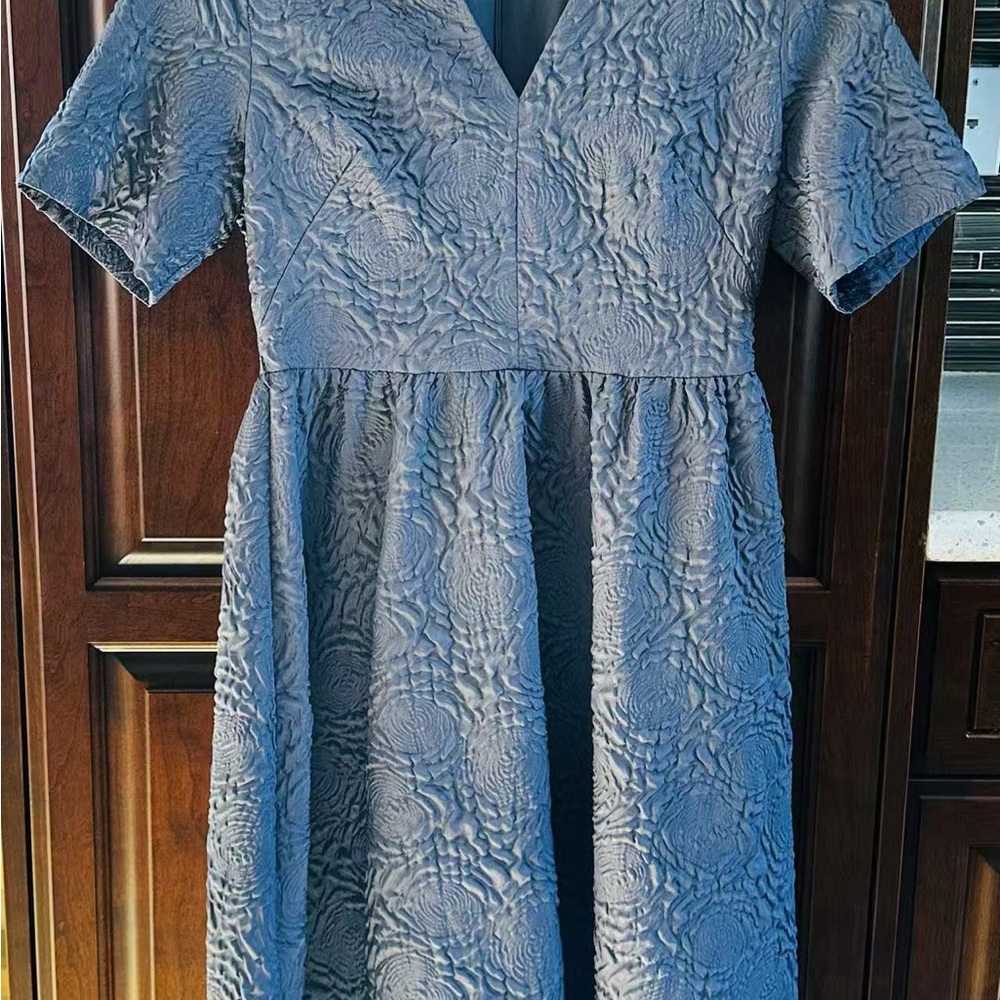 Textured Gray Dress